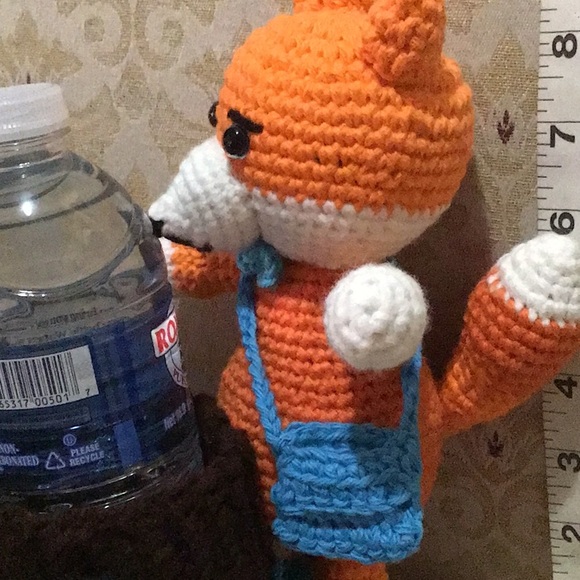Handmade Amigurumi fox caddy - Picture 3 of 5